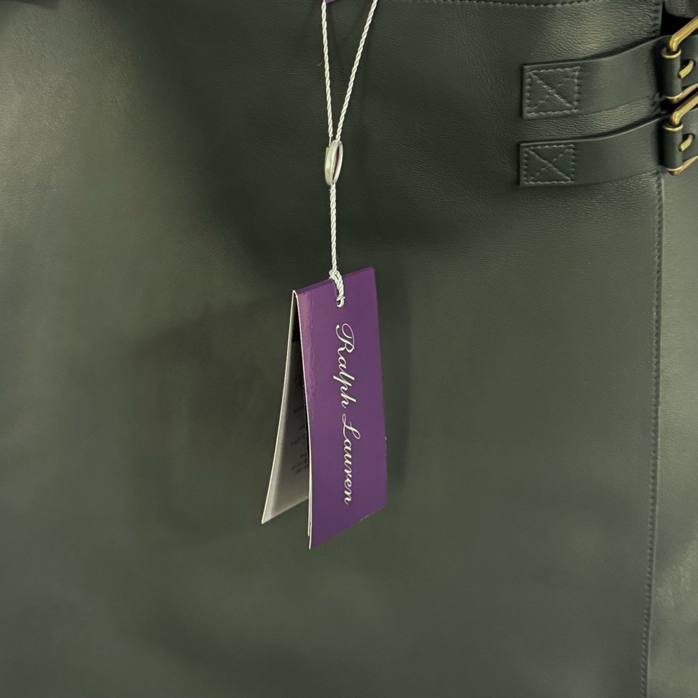 Ralph Lauren Collection Kyler Lambskin Miniskirt - Picture 9 of 14